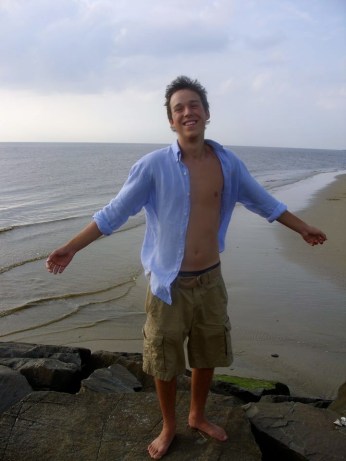 Photo from his first vacation. Without us.